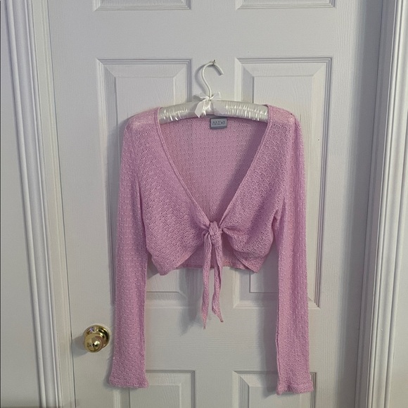 WOW JEANS Tops - 🩰✨Wow Jeans  Pink Ballet Wrap Top Size L